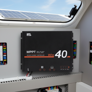 ตัวควบคุมการชาร์จพลังงานแสงอาทิตย์ MPPT 15A 20A 40A 60A 12V/24V สำหรับระบบชาร์จไฟบ้าน ระบบพลังงาน ซีรีส์ Win-K เทคโนโลยี MPPT ติดตามพลังงานแสงอาทิตย์ - Product Image 2