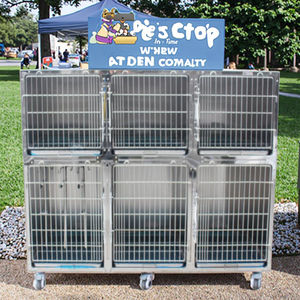 CH Vet tıbbi ekipman paslanmaz çelik Pet ürünleri hayvan büyük köpek kafesi ev - Product Image 2