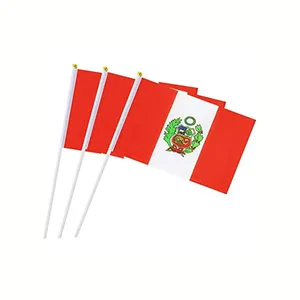 סיטונאי עולם קידום מכירות 14*21 cm פרו יד דגלי של כל מדינות