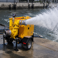 Pompe à eau à haute pression et haute pression surpuissante sur chariot pour la lutte contre les incendies et la sécurité incendie des bâtiments