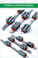 Guide linéaire de fabrication HGR30 avec patin de guidage à roulement de haute précision HGW30CC pour ligne de production automatisée (acier inoxydable)