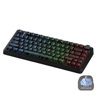 AULA F75 |   Clavier mécanique sans fil 3 modes de connexion |   Circuit descendant |   DISPOSITION 75% |   Rétroéclairage RVB |   Batterie 4000mAh |