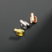 Hip Hop Nickel Free Safe Wear Cuivre Métal Premade GAP Dentaire Grilles Dents Plaqué Or Simple Argent Dent Supérieure Grillz