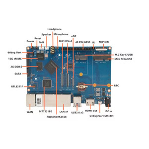 Carte de développement de routeur intelligent Banana Pi BPI-R2 Pro 52Pi EB-0024 - Product Image 2