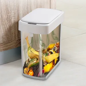 Sanitary Smart One Touch Automatic Installation Bag Smart Rubbish Garbage Sensor Slim Bin