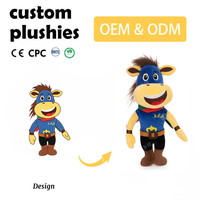 Jouet en peluche personnalisé en forme de poulet, poupée animale en peluche douce, cadeau pour enfants, fabricant OEM ODM, mascotte personnalisée basée sur des dessins