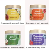 Blueberry alami organik Raspberry Body Scrub kaya antioksidan pengelupasan Pencerah Pelembab menghilangkan Dullness