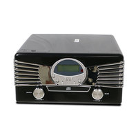 Lecteur de disques vinyles vintage avec combo musique USB, tuner analogique AM/FM, Bluetooth et haut-parleurs stéréo intégrés