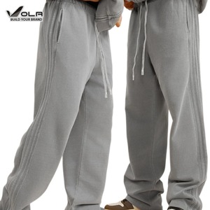 2025 Custom 450GSM Acid Wash <strong>Jogger</strong> <strong>Loose</strong> Sweatshirts <strong>Men</strong> Straight Leg Bottom Pant Thick Cotton Vintage Stacked Sweat Pants - Product Image 3