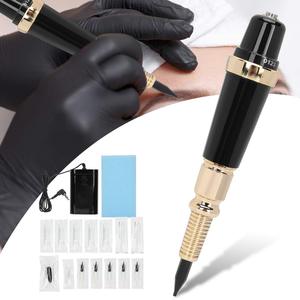 Kit de stylets rotatifs pour maquillage Permanent et tatouage PMU, stylo à tête rotative temporaire, pour la Micropigmentation, 10 pièces - Product Image 1