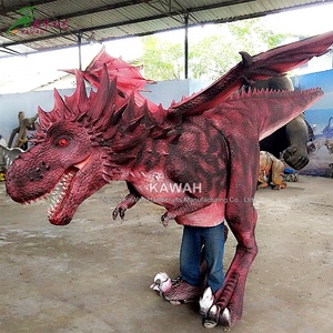 Disfraz <span class=keywords><strong>de</strong></span> dinosaurio animatrónico Kawah, hecho a mano, para parque temático - Product Image 1
