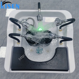 Kisen China Supplier Top Design Portable Shampoo Basin Head Neck Massage Spa Herbal Soup Circulation for Salon Beauty - Product Image 5