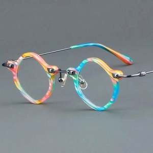 Gafas de Sol de Moda 2025 para Mujer, Coloridas, con Marco Pequeño de Acetato, Forma de Polígono y Rombo - Product Image 2