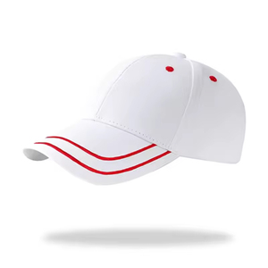 Gorra Deportiva de Poliéster Azul de 6 Paneles Personalizada al por Mayor con Borde Curvo, Gorras con Orificios Cortados con Láser, Gorra de Béisbol - Product Image 5