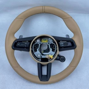 Volante Deportivo de Cuero Mejorado para Panamera Cayenne 957 <span class=keywords><strong>Macan</strong></span> 996 997 Cayman 987 991 993 971 970.2 GT3 - Product Image 6