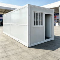 Maison conteneur modulaire portable, vente de maisons préfabriquées, kit de maisons, structure en acier, cabane de camping, maison conteneur pliable