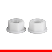 Écrous à bride hexagonale en nylon PA66 DIN6923 GB6923 M3 M4 M5 M6 M8 M10 M12, écrous hexagonaux à bride en plastique pour l'assemblage d'équipements électriques et d'éclairage