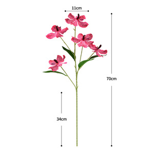Orquídea Vanda Artificial de Dongchen Crafts, Flor de Seda con 5 Cabezas, Tallo Único de 30cm-100cm, Decoración para Bodas y Hogar - Product Image 5