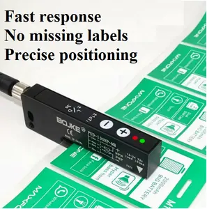 BOJKE Laser Transparent Labeling Sensor Price Label Contact/detector/slot/gap Photo Electric Sensor For Label Machine