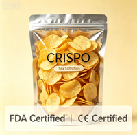 Sachet Ziplock Doypack Certifié FDA CE, Pochette Semi-Isolante en Feuille d'Aluminium, Impression Personnalisée pour Emballage de Chips et Snacks, Échantillon Disponible