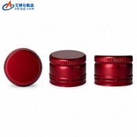 Bouchons et fermetures de bouteilles de 22 mm, couvercles en aluminium en gros pour bouteilles en verre, prix d'usine