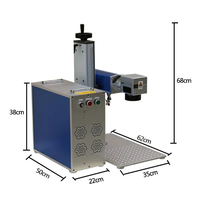 KEYILASER Fabricant portable portable Prix partagé Mini machine de marquage laser Co2 UV JPT à fibre avec rotatif pour graveur