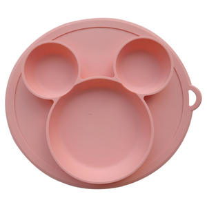 Ensemble de vaisselle pour bébé en silicone de qualité alimentaire avec motif Mickey pour l'apprentissage de la nourriture des bébés, vaisselle mignonne pour bébé - Product Image 6