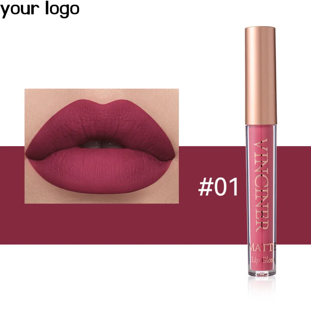 Matte Nude Liquid Lipstick Vegan & Cruelty-Free Private Label OEM Cosmetics Makeup Herbal Ingredients Custom Logo Lip Gloss