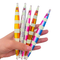 100g 150g 200g 250g 300g 400g Nouveau Modèle de Jig Métallique Luminescent Rapide pour Pêche au Bar en Eau Salée
