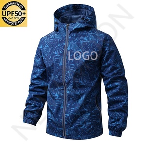Chaqueta Cortavientos Personalizada con Capucha y Manga Larga, Ligera, Impermeable, con Cierre, para Ciclismo y Senderismo - Product Image 2