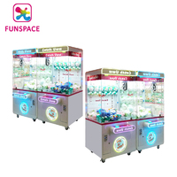 Funspace bebek parkı sikke işletilen ucuz Arcade yakalamak hediye oyuncak otomatı bebek pençeli vinç makinesi