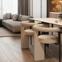 Chaise de salle à manger en métal de style nordique, design de luxe léger, modèle GY-68 conçu par des designers; Chaise de lecture rembourrée de qualité hôtelière