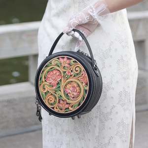 Low Moq Customized Logo Elegant Crossbody Small Round Shape Ladies <strong>Mini</strong> Shoulder <strong>Bag</strong> Women Designer Handbags Famous Brands - Product Image 1