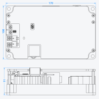 Módulo Convertidor CC-CC Integrado de Alta Calidad OEM de 2.5KW para Vehículos Especiales/Comerciales, Montacargas y Automóviles Modificados