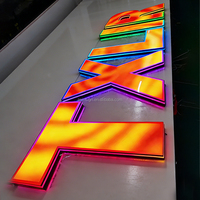 Letras Luminosas Coloridas Impresas en 3D para Tienda de Juguetes, Estilo Cyberpunk, Decoración Impermeable para Ventanas de Oficina, Personalizadas y Modernas