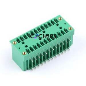 MX15EDGRHM-3.81-2*12P-GN01-Cu-A Plug-in Terminal Block Bent Lead Through Hole,P=3.81mm Board-to-Board / Socket - Closed - Product Image 1