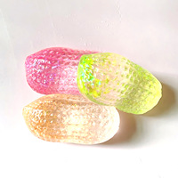 Jouet Squishy Coloré en Forme d'Arachide en Maltose à Rebond Lent, Anti-Stress, Jouet à Presser, Vente en Gros