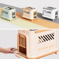 Caisse de transport pour animaux de compagnie personnalisée en gros avec ventilateur, roues universelles et plusieurs couleurs pour le transport de chiens et de chats