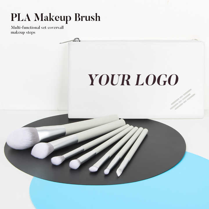 Gracedo Factory Wholesale 7pcs Make up Brushes 100% Degradable PLA Material Corn Silk Bristles ...