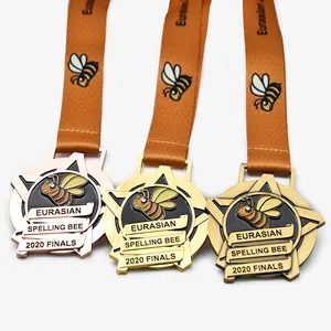 Özel çinko alaşım spor antik bronz Metal ödülü şirket hatıra için döküm madalya