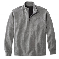 Chemises à col zippé 1/4 pour hommes, en polaire polyester, pour l'automne, motif uni