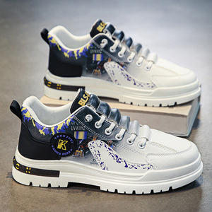 Zapatos de Hombre de Diseño Nuevo 2026, Venta al Por Mayor, Suela Blanda, Casuales, Transpirables, Deportivos, Parte Superior de Cuero Dividido, Cierre con Cordones, Cómodos - Product Image 6