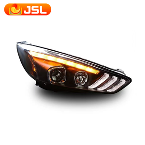 Phares pour <span class=keywords><strong>Ford</strong></span> <span class=keywords><strong>Focus</strong></span> 2015 2016 <span class=keywords><strong>2017</strong></span>, phares <span class=keywords><strong>Focus</strong></span> DRL, clignotants, feux de route, lentille de projecteur Genius - Product Image 2