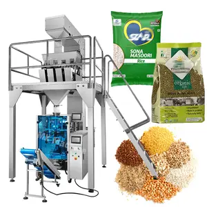 Multi-function Vffs Rice And Beans Pillow Pouch Bag Packaging Machine Fully Automatic Grain Packaging Machine