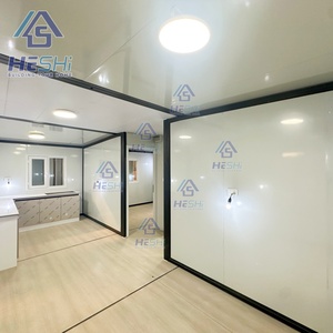 HESHi Modern Container House Office Prefab Modular Wooden Exterior Rectangle Design - Product Image 4