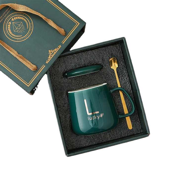 Giveaway Mini Gifts Exquisite Warm With Lid Spoon Gift Boxed Mug For
