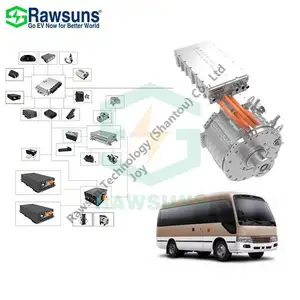 محرك Rawsuns بقوة 220 كيلوواط 1700 نانومتر، محرك الكهرباء الكهربائية، مجموعة التحويل الكهربائي AC VCU، بطارية MCU PDU DCDC للتحكم في الحافلة الكهربائية