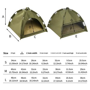 Casa para Mascotas (Perros y Gatos) Semicerrada, Lavable, con Patrón Sólido, para Exteriores, Universal para las Cuatro Estaciones - Product Image 3