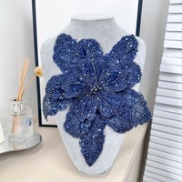 Haute qualité paillettes perles tridimensionnelles dentelle fleurs patchs pour robe robe de mariée accessoires corsage Applique