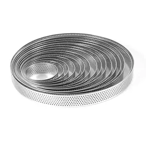 304 Stainless Steel Round Cake Mold Custom Size